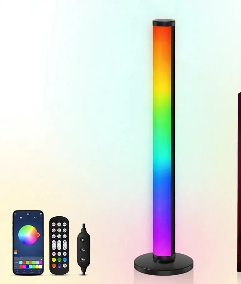 Lámpara de escritorio LED RGB reactiva al sonido con control por app