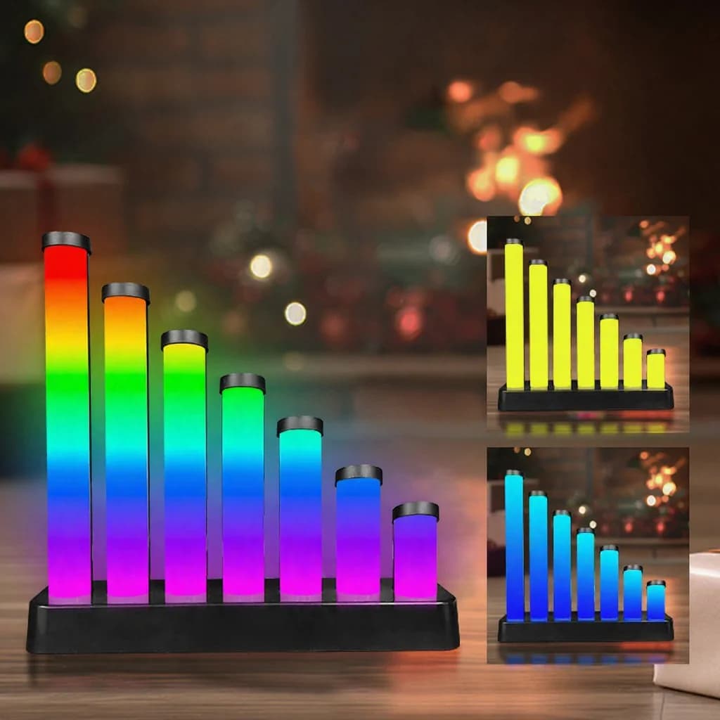 Lámpara de escritorio LED RGB reactiva al sonido con control por app