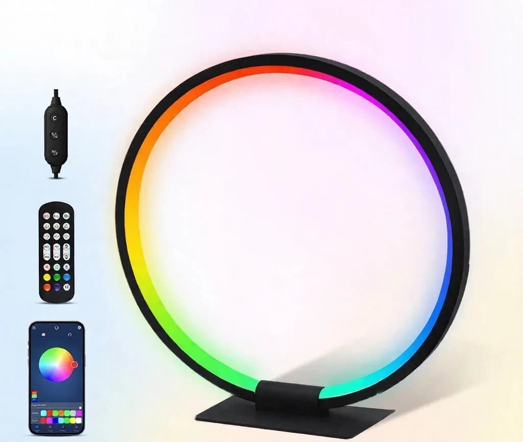 Luz nocturna de ambiente LED RGB con sincronización musical