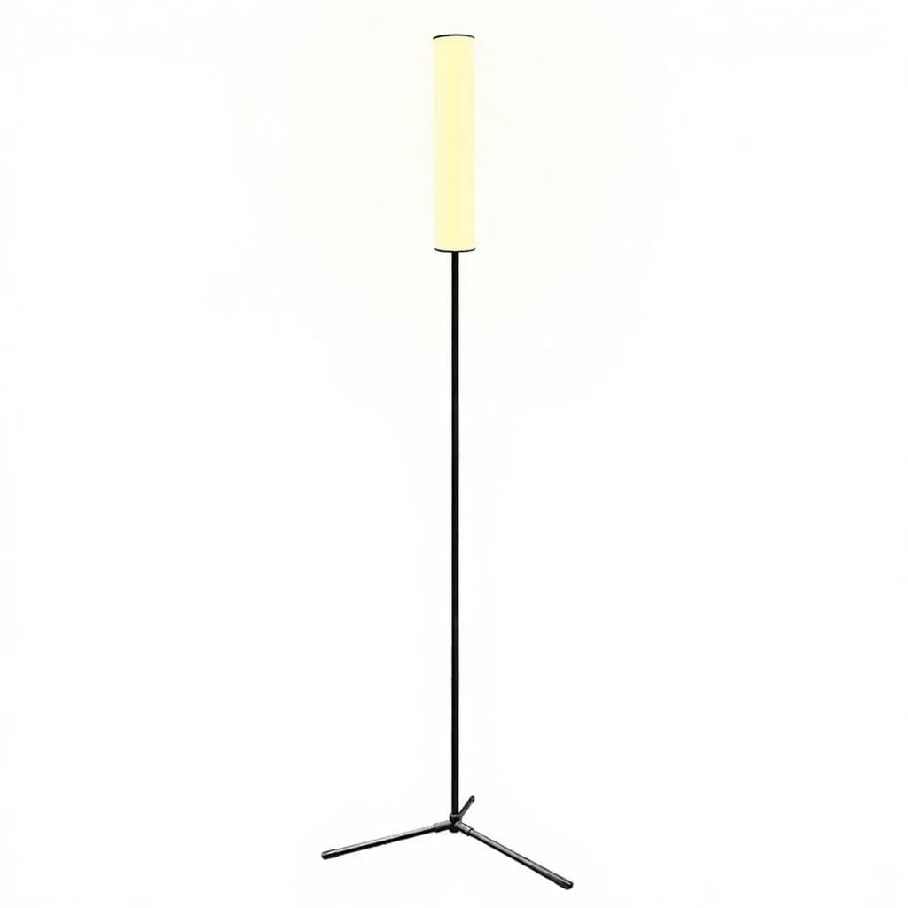 Lámpara de pie LED de altura ajustable con base de trípode y tres modos de color