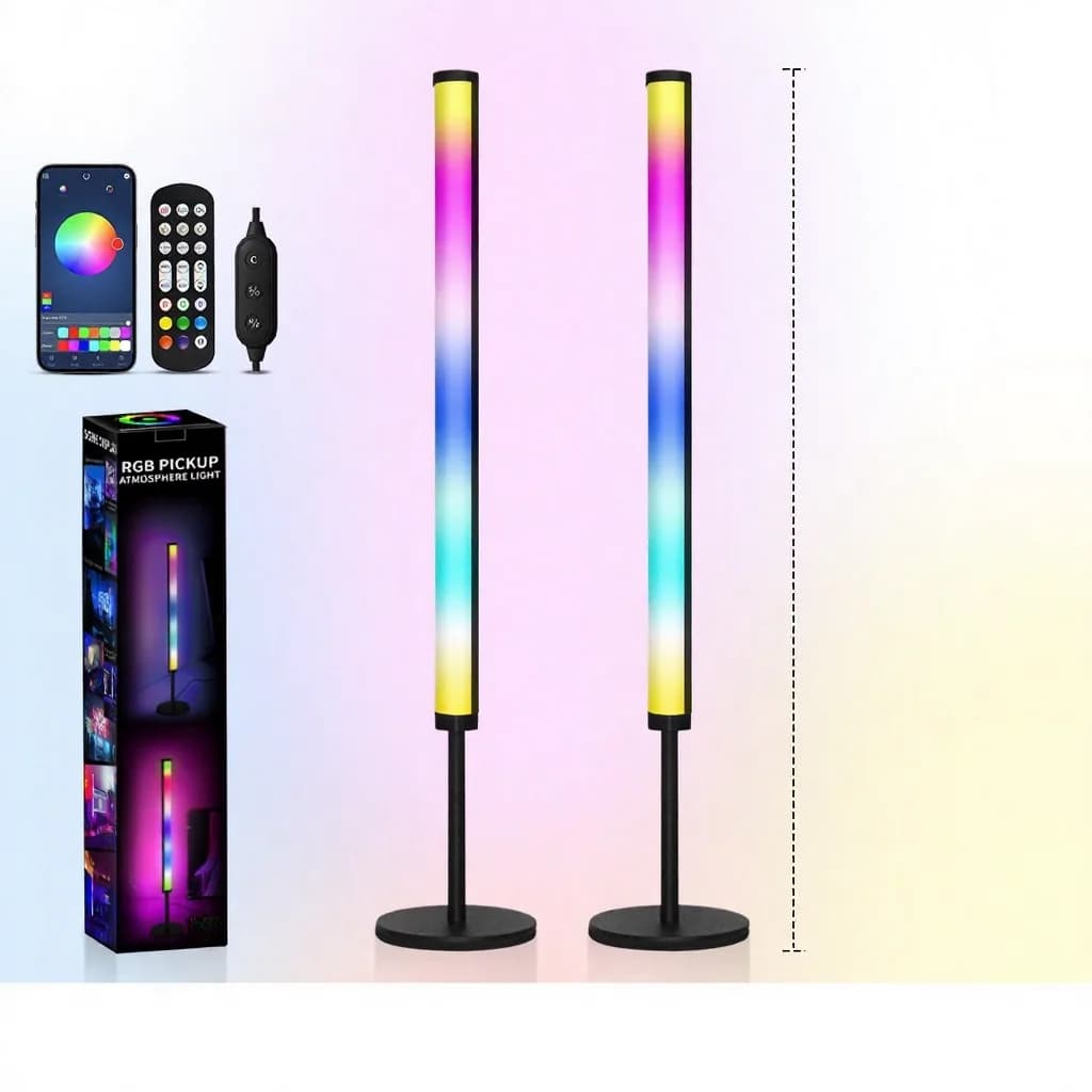 Lámpara de ambiente de escritorio LED RGB con sincronización musical y control por app
