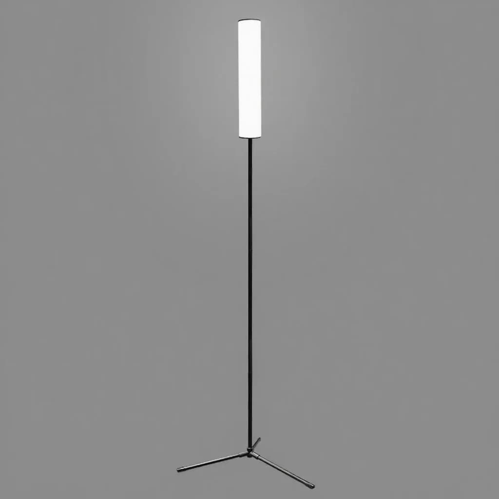 Lámpara de pie LED de altura ajustable con base de trípode y tres modos de color