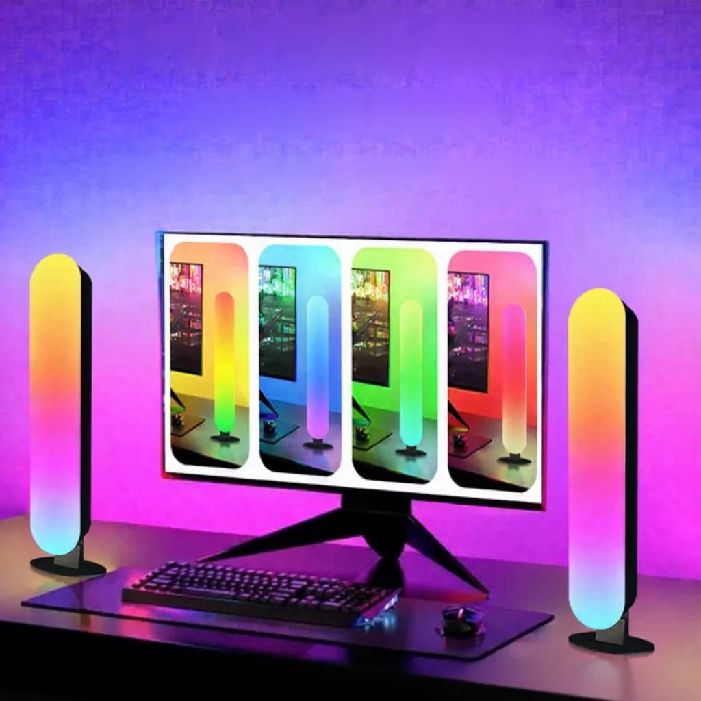 Luz ambiental LED RGB con sincronización musical Bluetooth y control por app