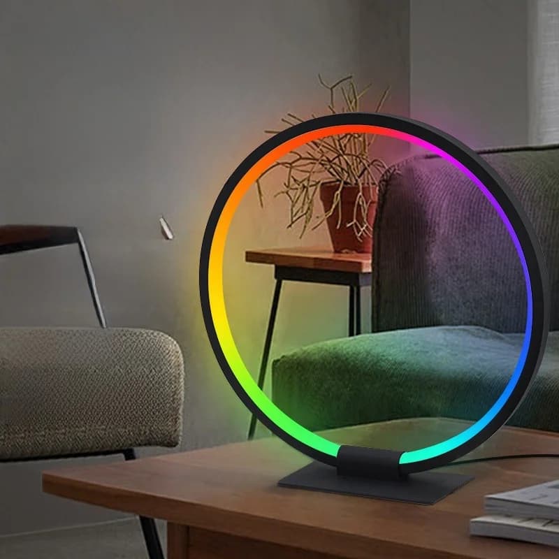 Luz nocturna de ambiente LED RGB con sincronización musical