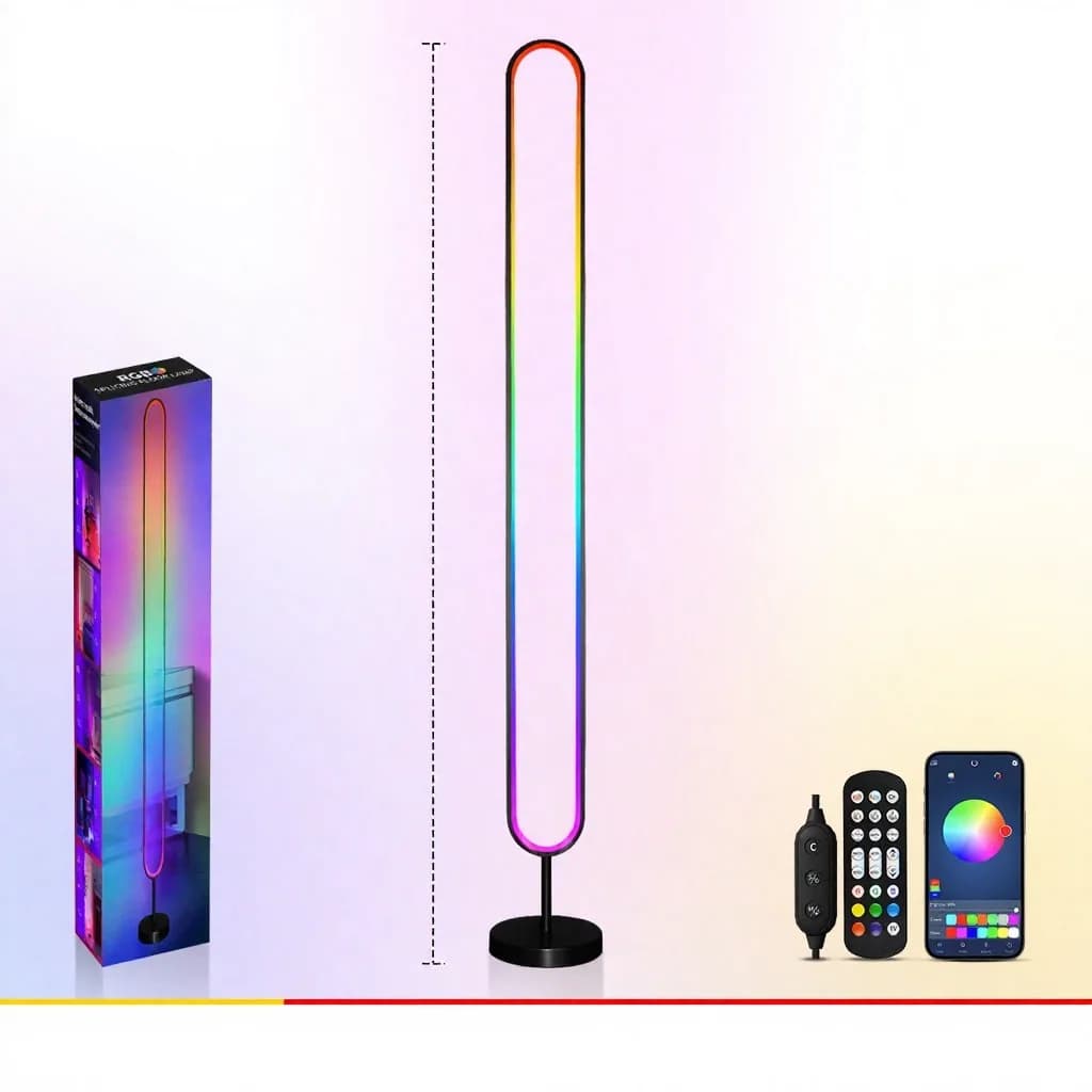 Luz de atmósfera LED RGB activada por sonido con control por app