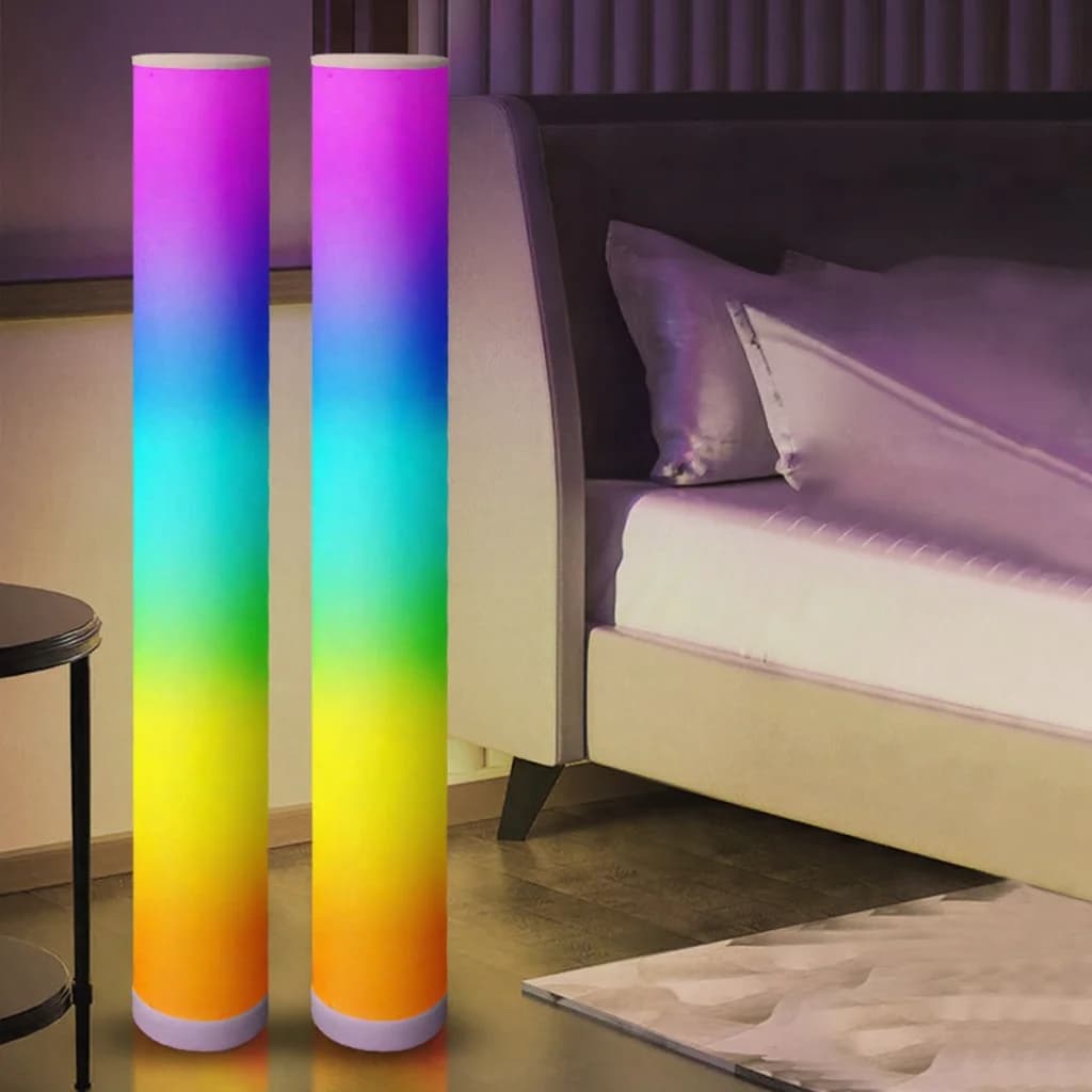 Lámpara de pie RGB con mando y control por app para sala de juegos