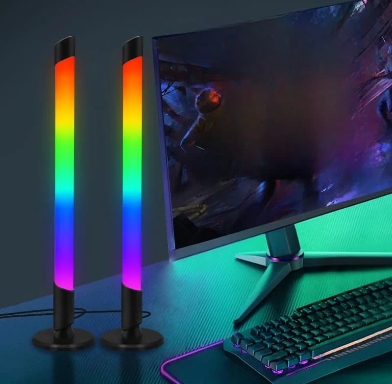 Luz de ambiente RGB USB sincronizada con música para escritorio gaming