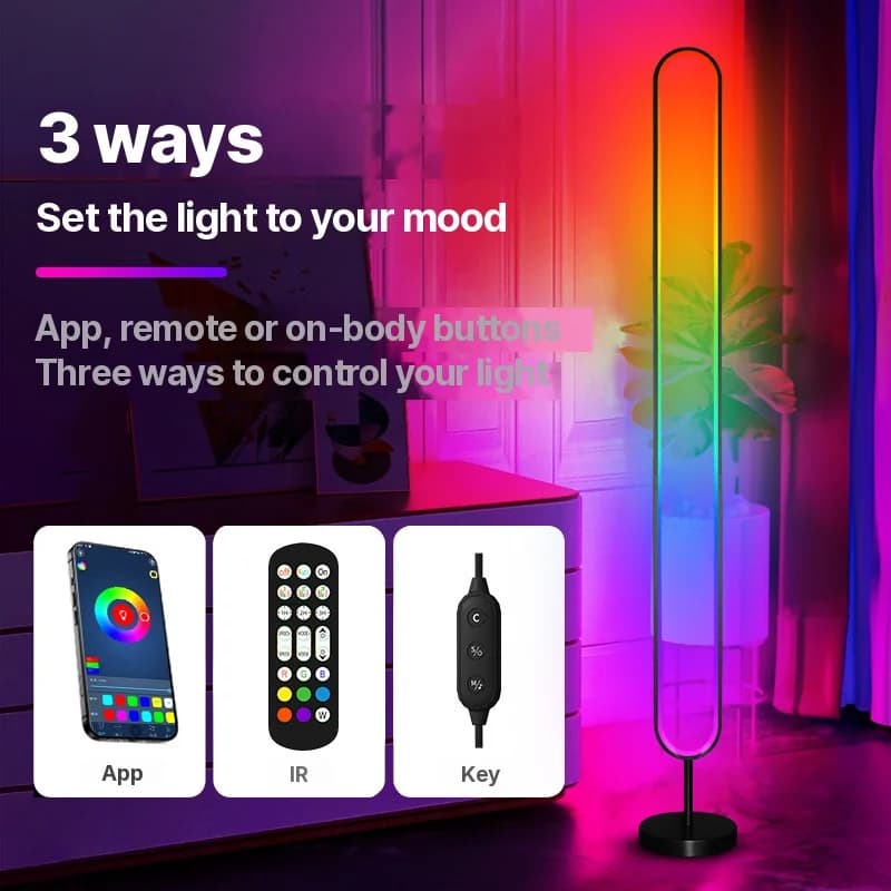 Luz de atmósfera LED RGB activada por sonido con control por app