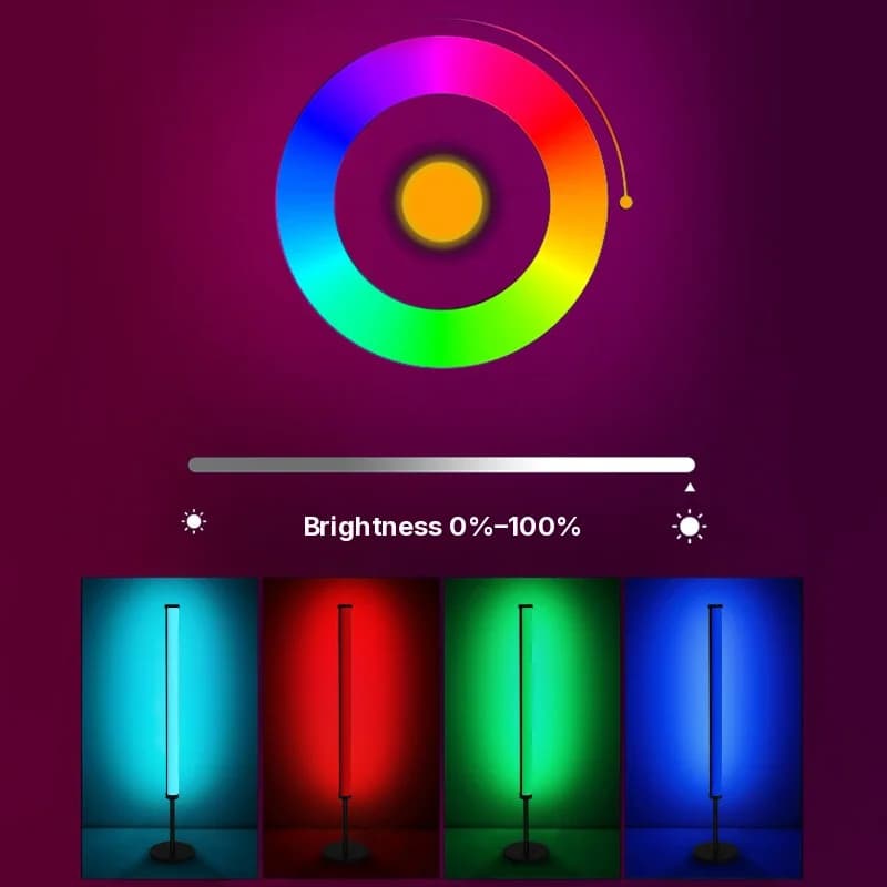 Lámpara de ambiente de escritorio LED RGB con sincronización musical y control por app