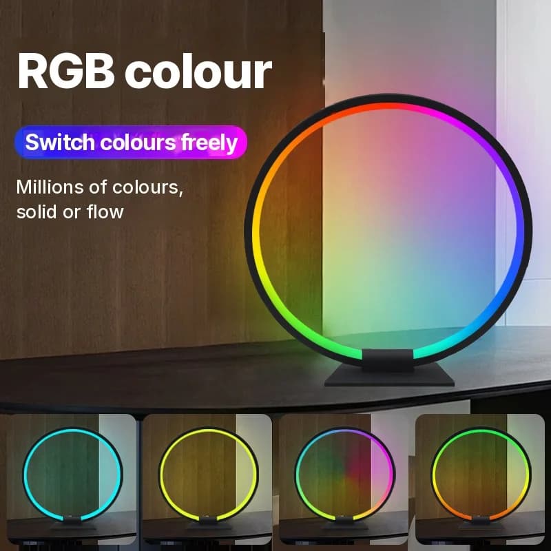 Luz nocturna de ambiente LED RGB con sincronización musical
