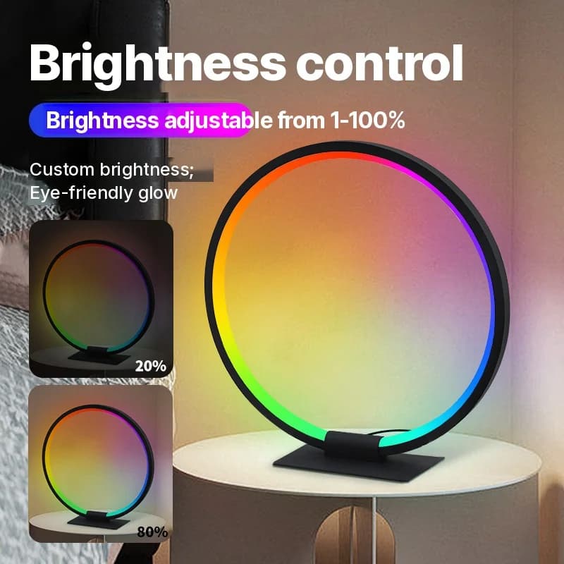 Luz nocturna de ambiente LED RGB con sincronización musical
