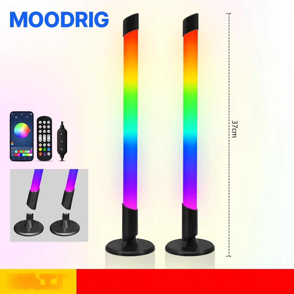 Luz de ambiente RGB USB sincronizada con música para escritorio gaming