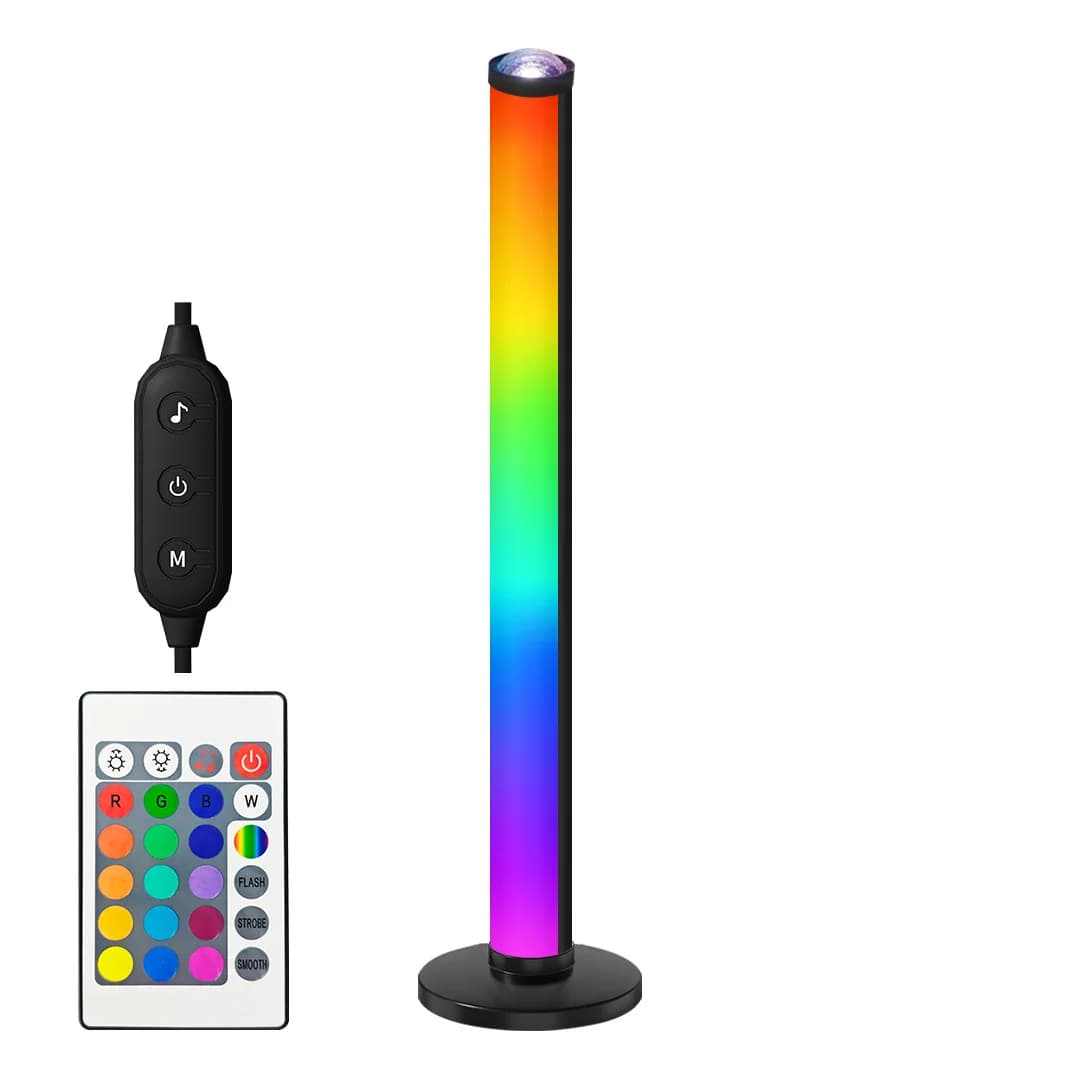 Lámpara de atmósfera con proyección RGB, sincronización musical y mando